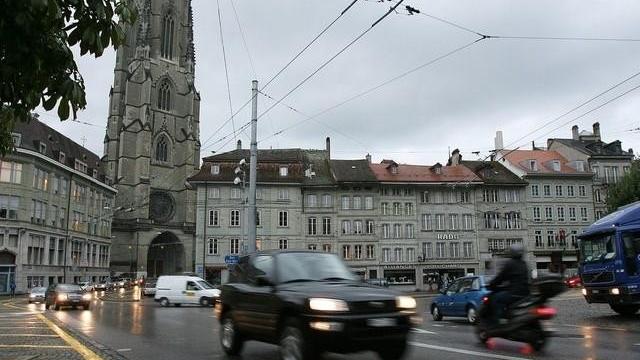 Le centre-ville de Fribourg. [keystone]