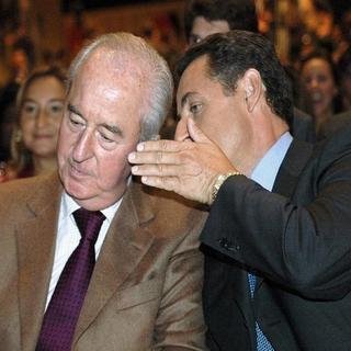 Nicolas Sarkozy était le porte-parole d'Edouard Balladur en 1995. [keystone]
