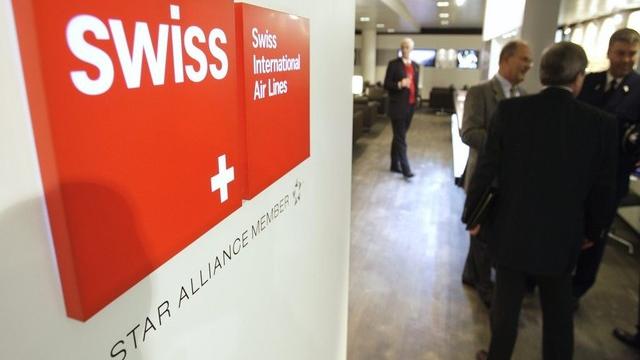 Swiss installe une base à l'aéroport de Cointrin à Genève. [Laurent Gillieron/ Keystone]