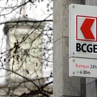 Le logo de la BCGE. [Martial Trezzini / Keystone]