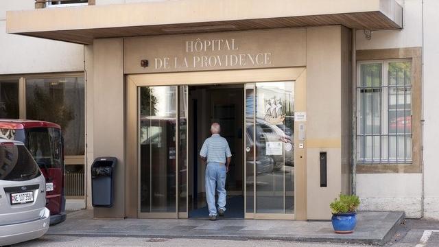 L'entrée de l'hôpital de La Providence. [Sandro Campardo / Keystone]