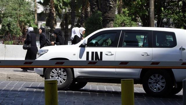 La mission d’enquête de l’ONU sur les armes chimiques en Syrie est arrivée à Damas. [Louai Beshara - AFP]