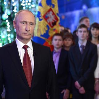 Vladimir Poutine a prononcé ses voeux pour 2014. [Aleksey Nikolskyi - RIA Novosti]