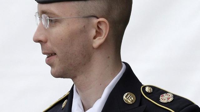 Bradley Manning sur le chemin du tribunal. [AP - Patrick Semansky]