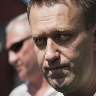 Alexeï Navalny a été menotté et arrêté dans la salle du tribunal. [Alexander Zemlianichenko - AP Photo/Keystone]