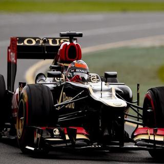 Kimi Räikkönen au volant de sa Lotus-Renault lors du GP d'Australie. [Diego Azubel - Keystone (EPA)]