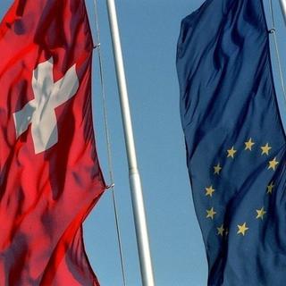 La demande d'adhésion de la Suisse à l'Union européenne n'existe plus. [Elisabeth Guenthard - Keystone]