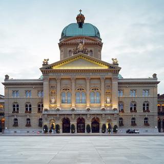 Le Palais fédéral, à Berne. [Gaëtan Bally - Keystone]