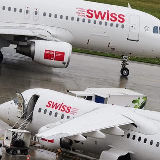 Swiss est contre le projet européen de taxe carbone pour les compagnies aériennes. [Steffen Schmidt - Keystone]
