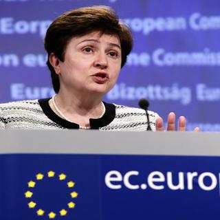 Kristalina Georgieva, commissaire de l'Union européenne. [Olivier Hoslet - EPA - Keystone]