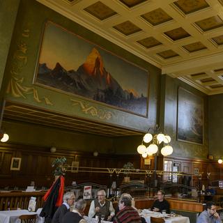 Le Buffet de la gare de Lausanne, photographié ce mercredi 2 décembre 2015, deux mois avant le début des travaux. [Keystone - Jean-Christophe Bott]