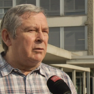 Pierre Graber, président du Syndicat des enseignants neuchâtelois. [RTS]