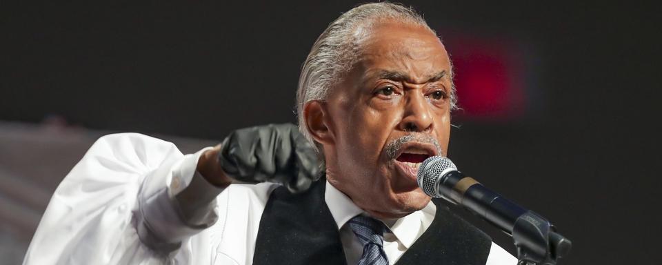 Le discours du révérend Al-Sharpton pendant les funérailles de Geroge Floyd [KEYSTONE - GODOFREDO A. VASQUEZ / POOL]