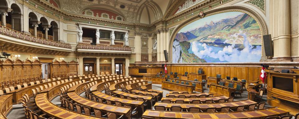 La salle du Conseil national. [Keystone - Gaetan Bally]