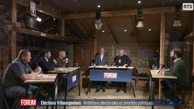 Le grand débat - Elections fribourgeoises, ambitions électorales et priorités politiques. [RTS]