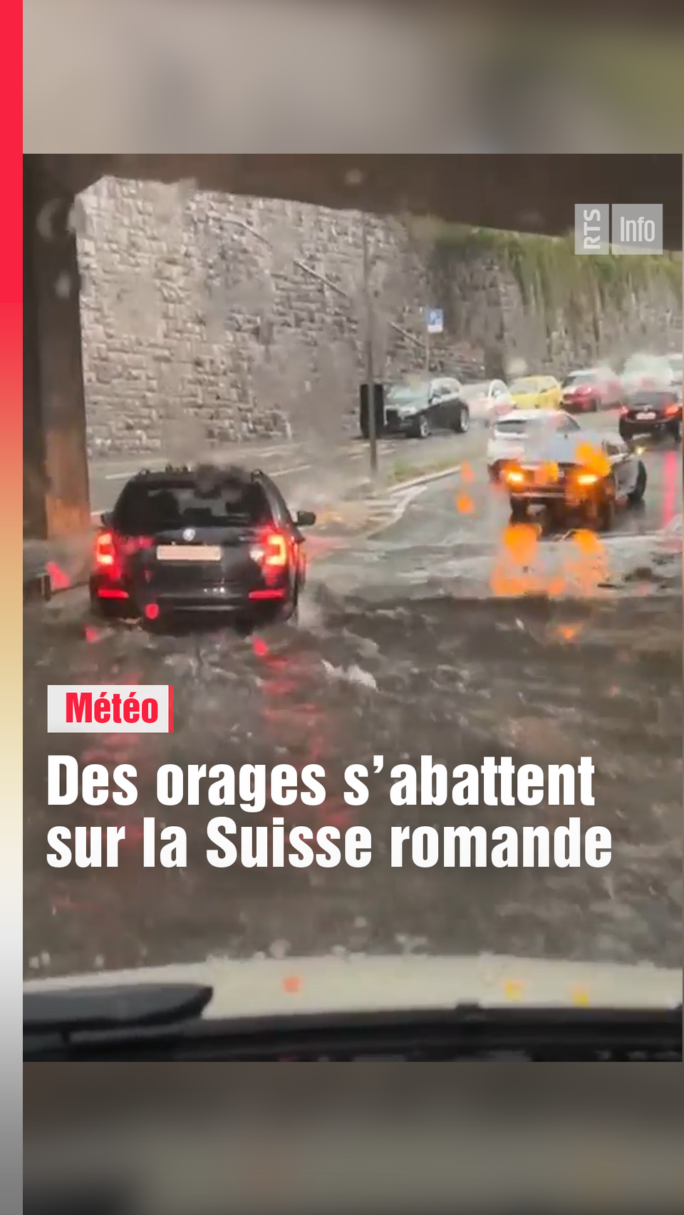 Des orages s'abattent sur la Suisse romande [RTS]