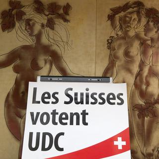 L'UDC Vaud lance sa liste pour les fédérales et peaufine sa rhétorique [Keystone - Laurent Gilliéron]