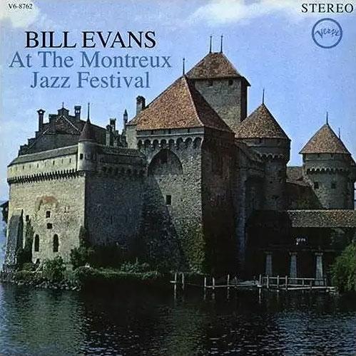 Le château de Chillon sur la pochette de l'album "At The Montreux Jazz Festival" de Bill Evans (1968, Verve Records)
