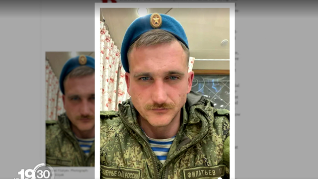 Pavel Filatiev, un parachutiste russe qui a choisi de déserter et de témoigner. [RTS (capture d'écran)]