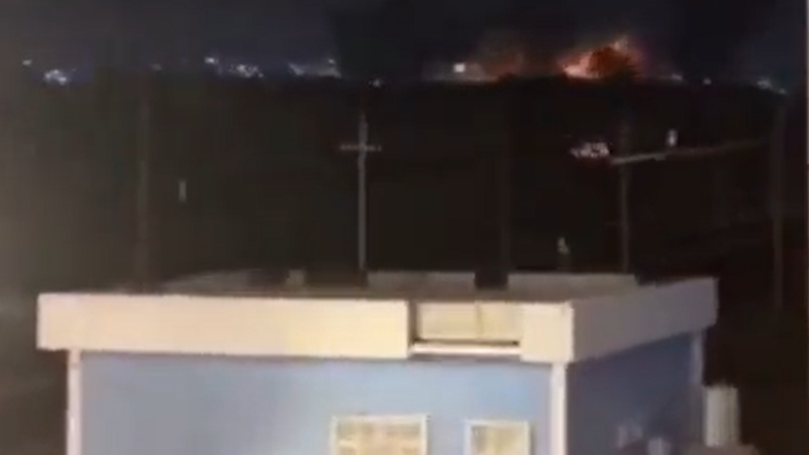 Des missiles se sont abattus sur le consulat américain à Erbil, la capitale du Kurdistan irakien (image issue d'une vidéo postée sur les réseaux sociaux). [Image issue d'une vidéo postée sur les réseaux sociaux]