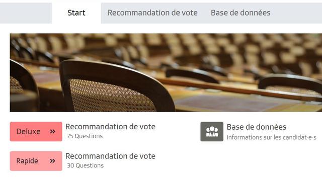 Smartvote, l'outil d'aide au vote pour les élections fédérales [RTS]