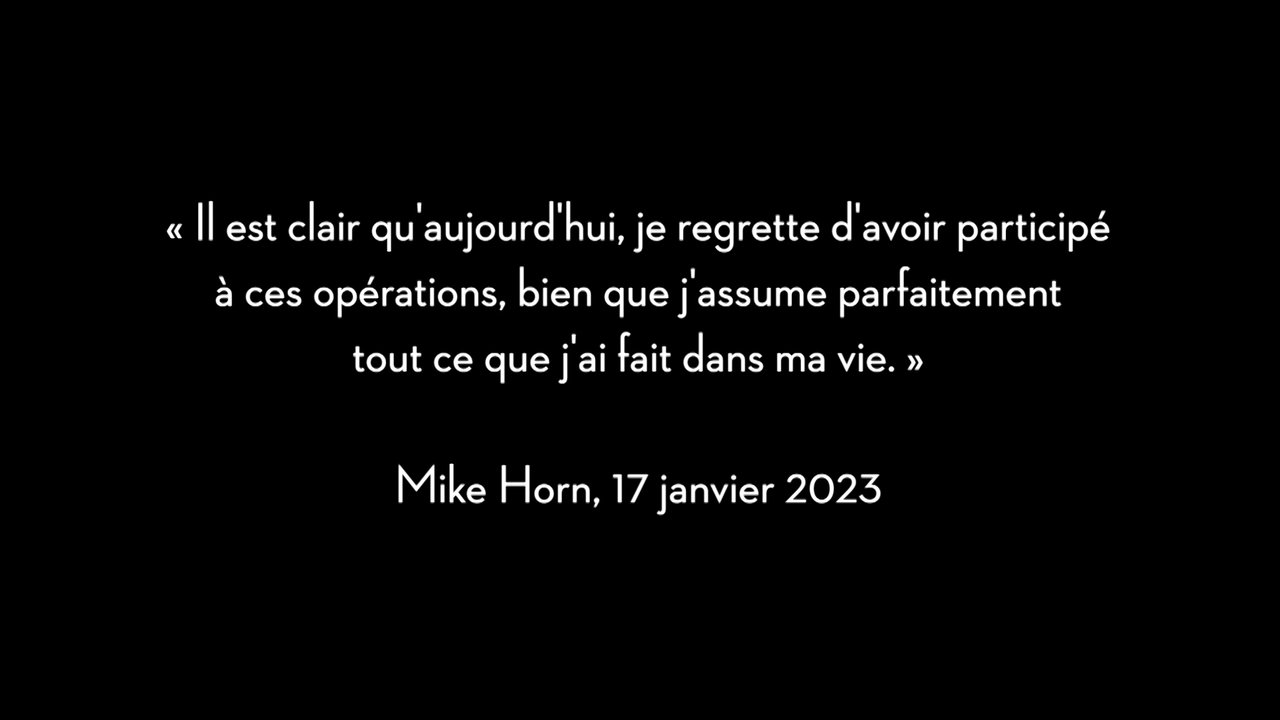 Les regrets écrits de Mike Horn dans l'émission Temps Présent. [Temps Présent]