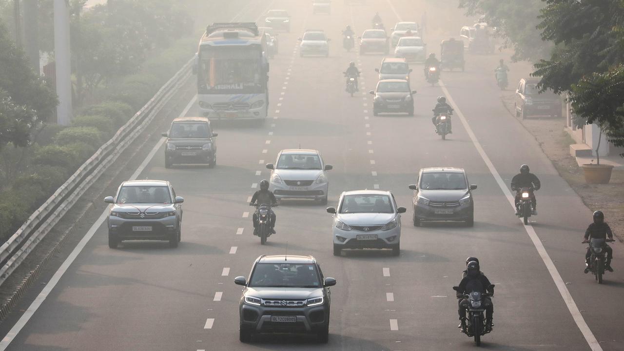 New Delhi étouffe sous des nuages de particules fines 15 fois supérieurs aux normes. [EPA - Harish Tyagi]