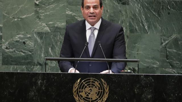 Le président sortant al-Sissi est le grand favori de cette présidentielle. [Ap Photo - Frank Franklin]