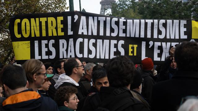 Grande marche républicaine contre l'antisémitisme à Paris. [AFP - Estelle Ruiz]