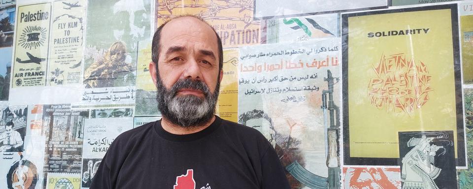 Le défenseur palestinien des droits de l’homme Munther Amira. [RTS - Charlotte Derouin]