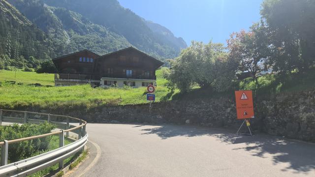 Lourtier, village coupé du monde depuis un mois. [RTS - Emilien Verdon]