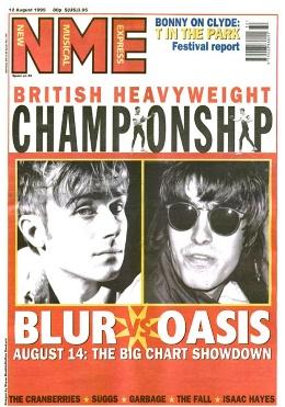 La guerre Blur contre Oasis alimentée par le magazine musical britannique NME au milieu des années 90. [RTS - NME]
