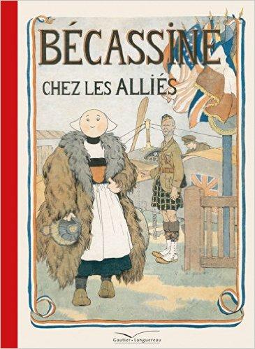 "Bécassine chez les Alliés" est un des quatre albums qui racontent les événements de la Grande guerre. Paru en 1919, et réédité en 2014. Mobilisé, Pinchon a été remplacé par Edouard Zier pour le dessin. [Gautier Langereau]