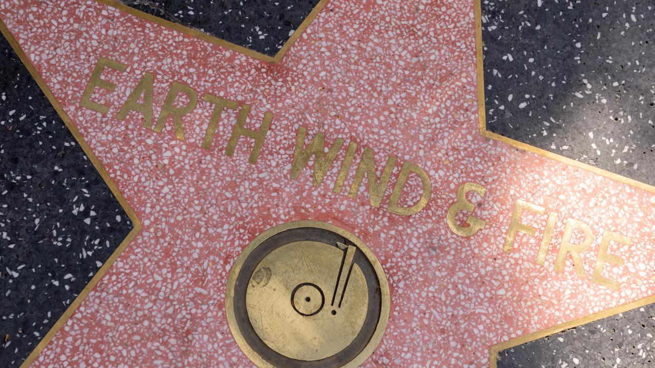 L'étoile du groupe Earth, Wind & Fire sur le fameux trottoir du boulevard d'Hollywood. [Emma McIntyre]