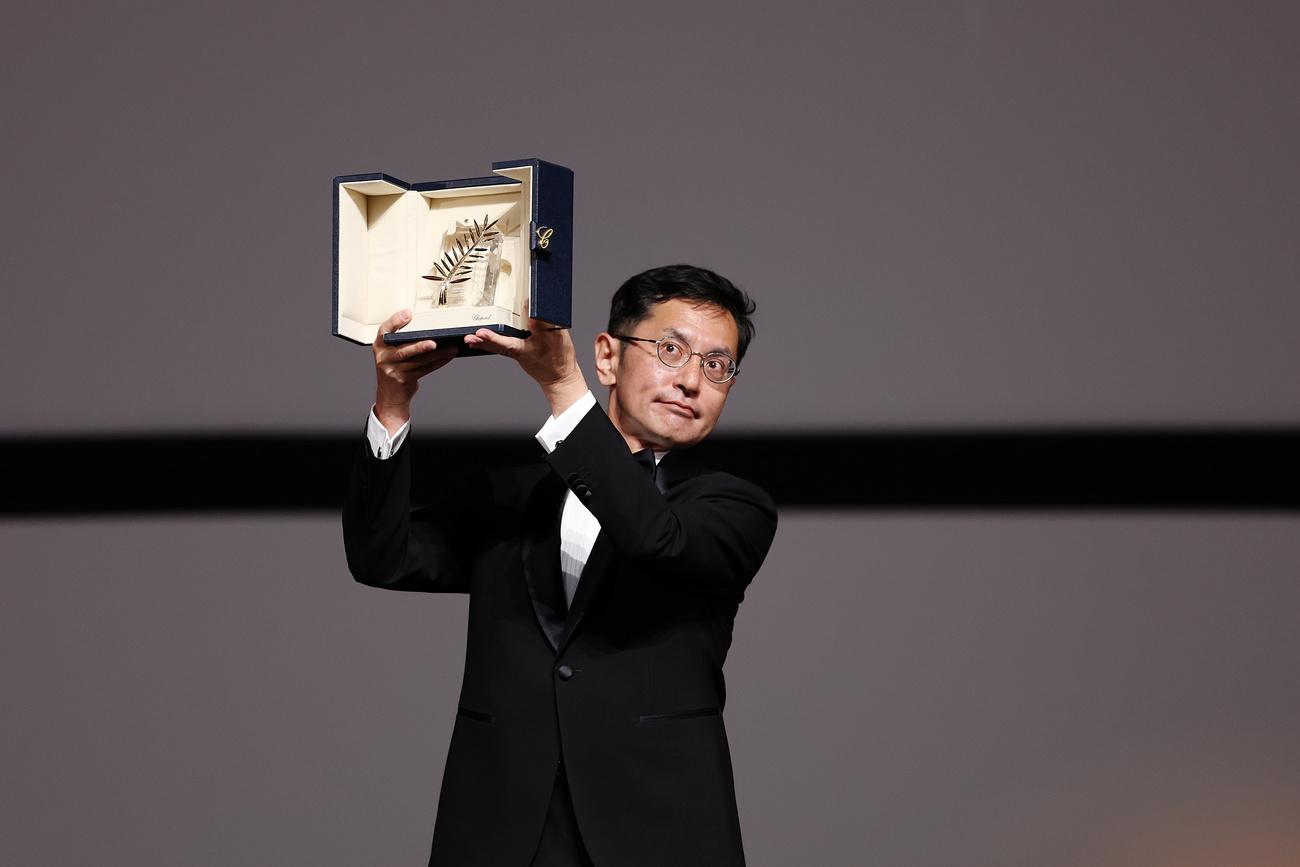 Goro Miyazaki, fils d'Hayao et également réalisateur chez Ghibli avec la Palme d'or d'honneur remise au studio Ghibli. [KEYSTONE - PASCAL LE SEGRETAIN  / POOL]