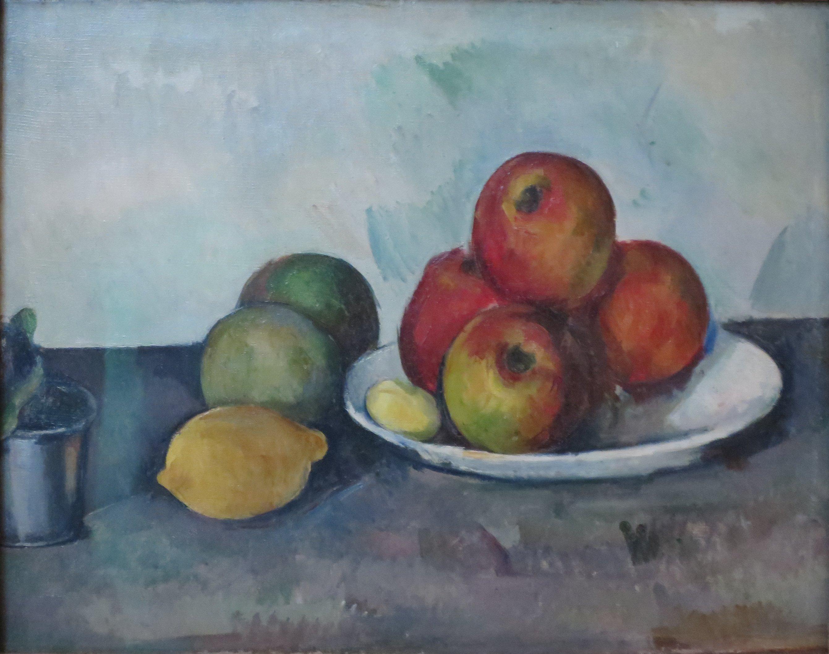 "La Nature morte aux pommes" de Paul Cézanne (1839-1906)