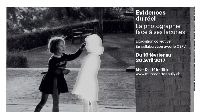 Image de l'affiche de l'exposition "Evidences du réel" au musée d'art de Pully. [Musée d'art de Pully]