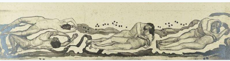 "L'Amour" (1908), trois moments d'intimité du couple [© Archives Jura Brüschweiler, Genève.]