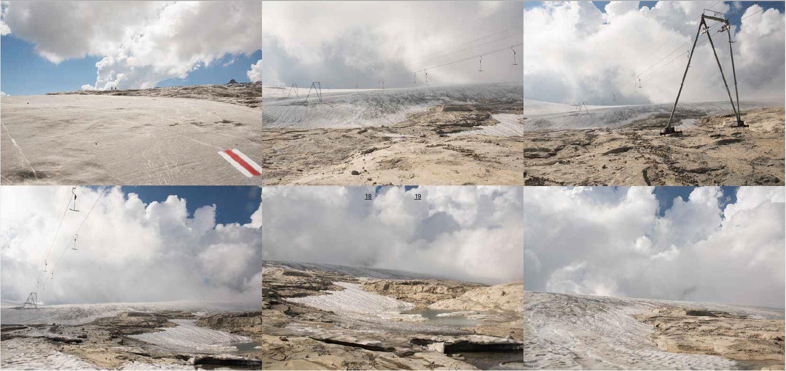 Les photos du glacier de Tsanfleuron prises par l'artiste Laurence Piaget-Dubuis. [MMLX - Laurence Piaget-Dubuis]