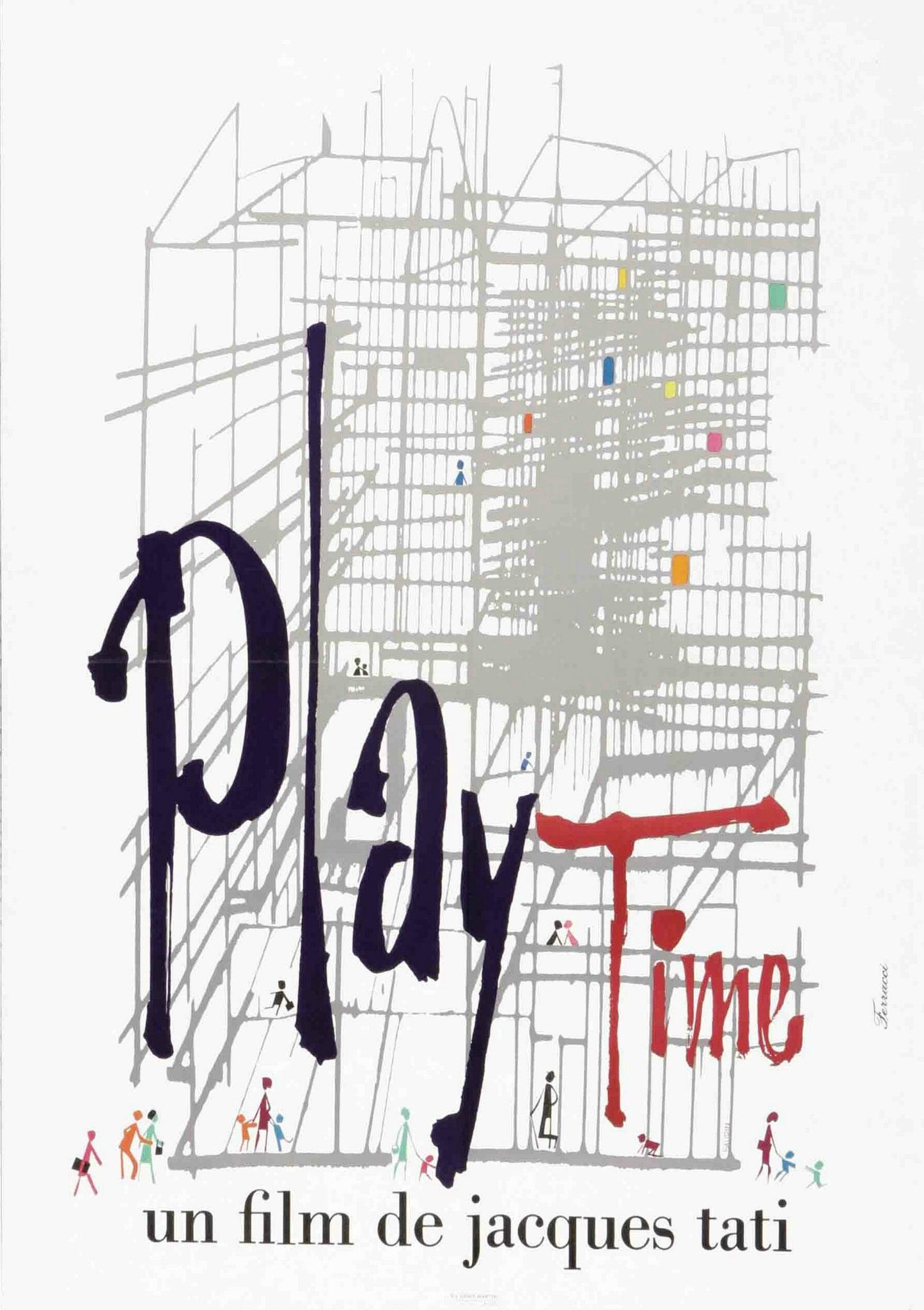 Une des affiches du film "Playtime" de Jacques Tati. [DR]