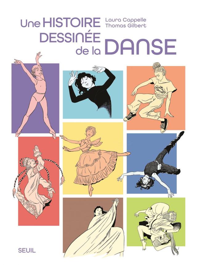 Couverture de la BD "Une histoire dessinée de la danse" [Seuil]