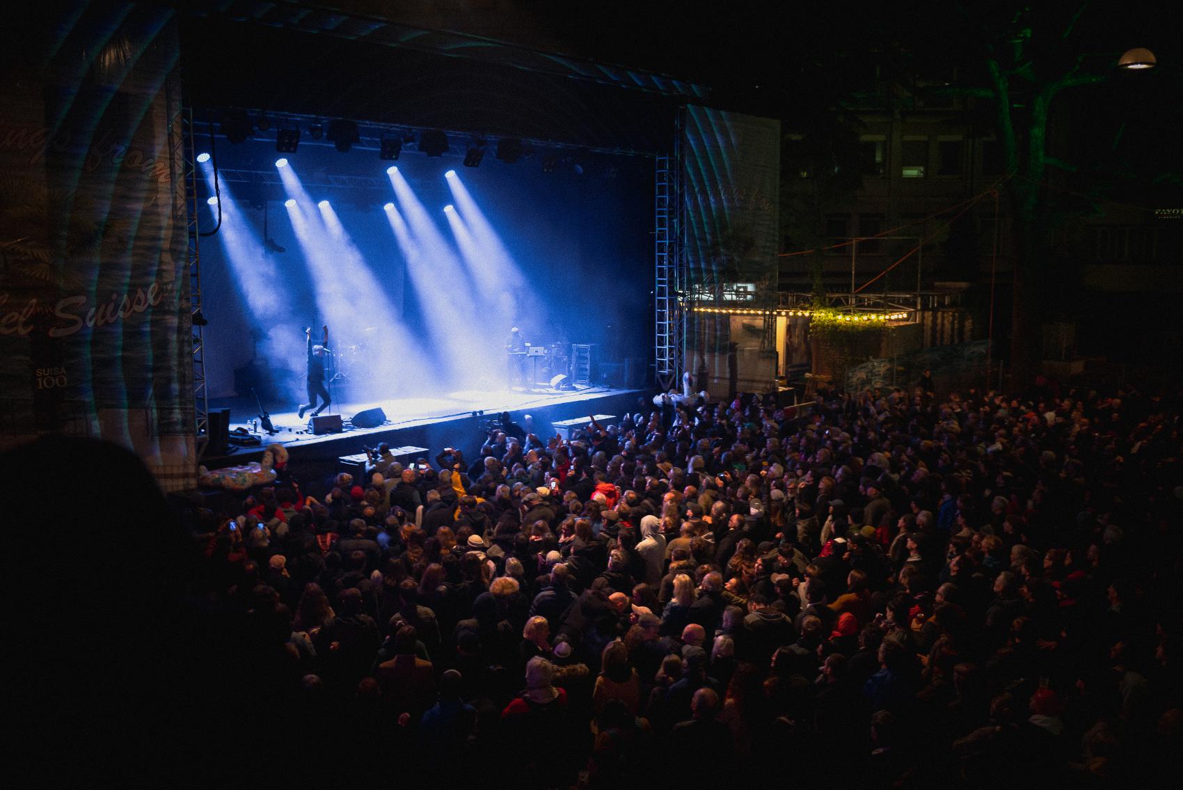 Le groupe genevois The Young Gods au Festival Label Suisse, le 13 septembre 2024. [Label Suisse 2024 - Alan Heiniger]