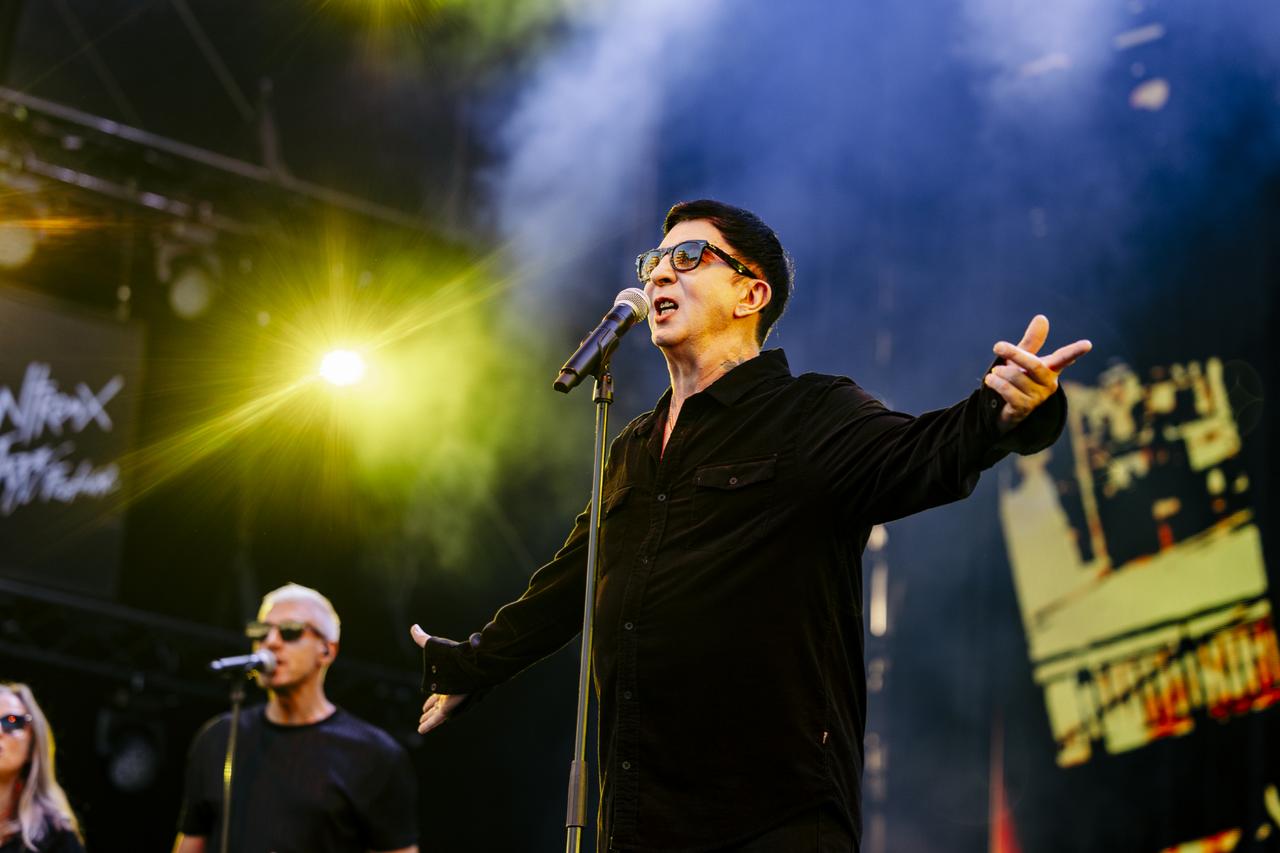 Le chanteur Marc Almond du duo anglais Soft Cell sur la Scène du lac au Montreux Jazz Festival, le 20 juillet 2024. [FFJM 2024 - Thea Moser]