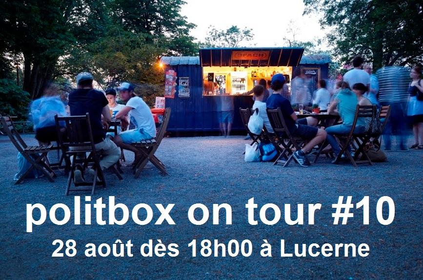 La dixième étape du "Tour de Suisse" de politbox a lieu vendredi 28 août à Lucerne. [RTS]
