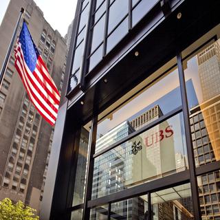 Une succursale d'UBS à New York. [Keystone - Martin Rütschi]
