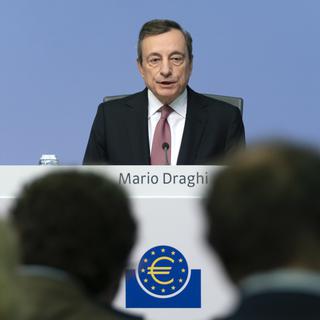 La Banque centrale européenne a dévoilé jeudi une série de mesures pour stimuler une économie en perte de vitesse. [EPA - Ronald Wittek]