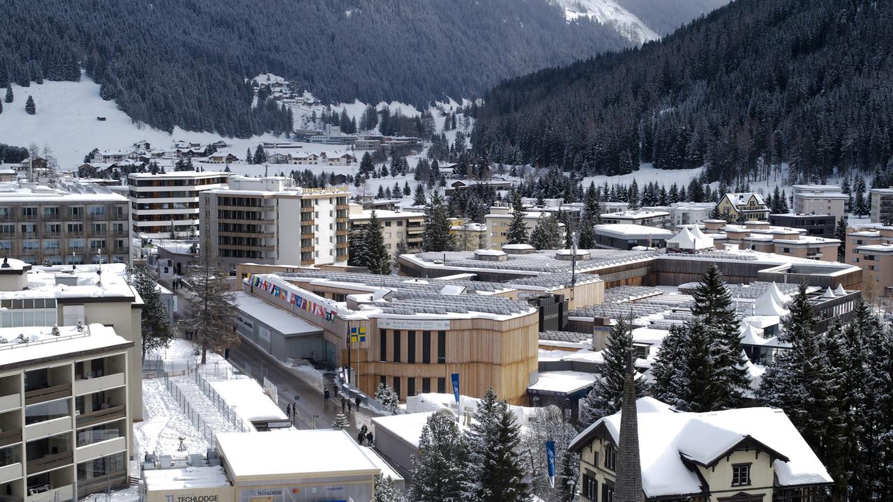 Le centre des congrès de Davos. [AP Photo - Markus Schreiber]