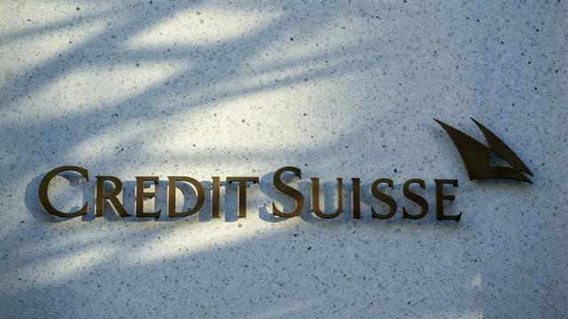 Le logo Credit Suisse. [Keystone - Urs Flueeler]