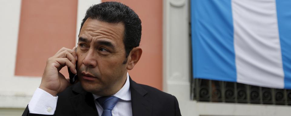 Le nouveau président guatémaltèque Jimmy Morales. [Jorge Dan Lopez]