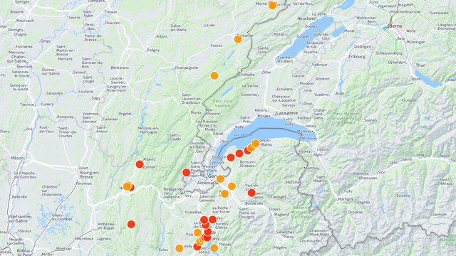 De nombreuses stations-service de France voisine ne sont plus en mesure de proposer tous les carburants à la pompe, ou sont même complètement à sec (données de l'application Essence).